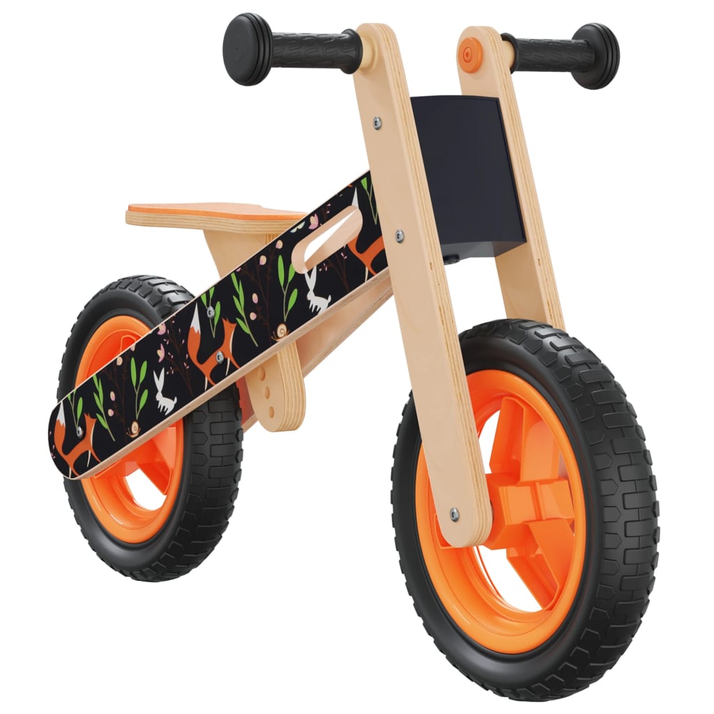 vidaXL Balance Bike for Children Orange Printed