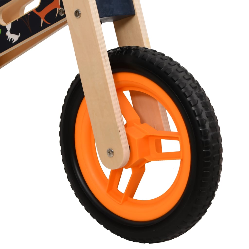 vidaXL Balance Bike for Children Orange Printed