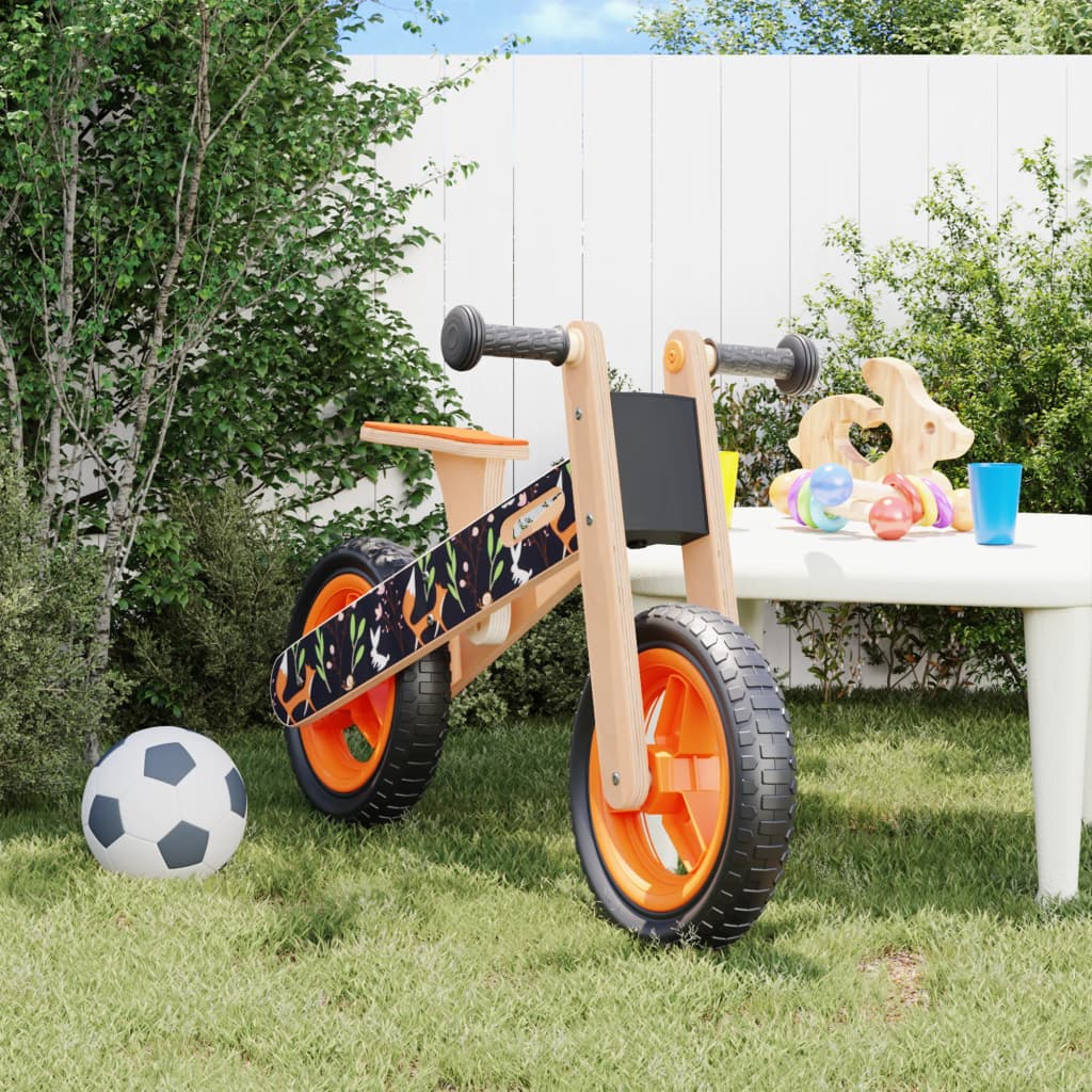 vidaXL Balance Bike for Children Orange Printed