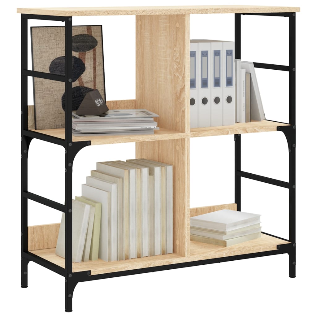 Bookshelf Sonoma Oak 78,5x33x82 cm Engineered Wood