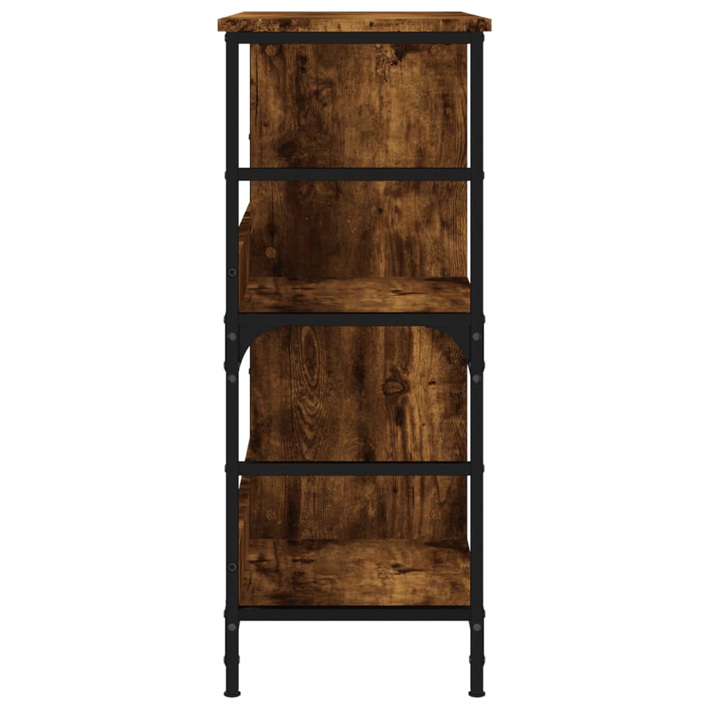 Bookshelf Smoked Oak 78,5x33x82 cm Engineered Wood