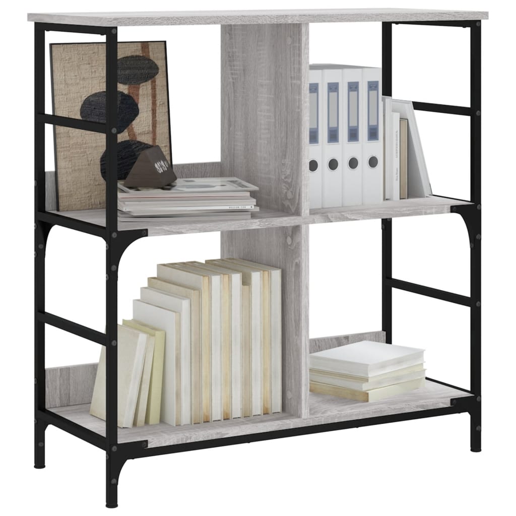 Bookshelf Grey Sonoma 78,5x33x82 cm Engineered Wood