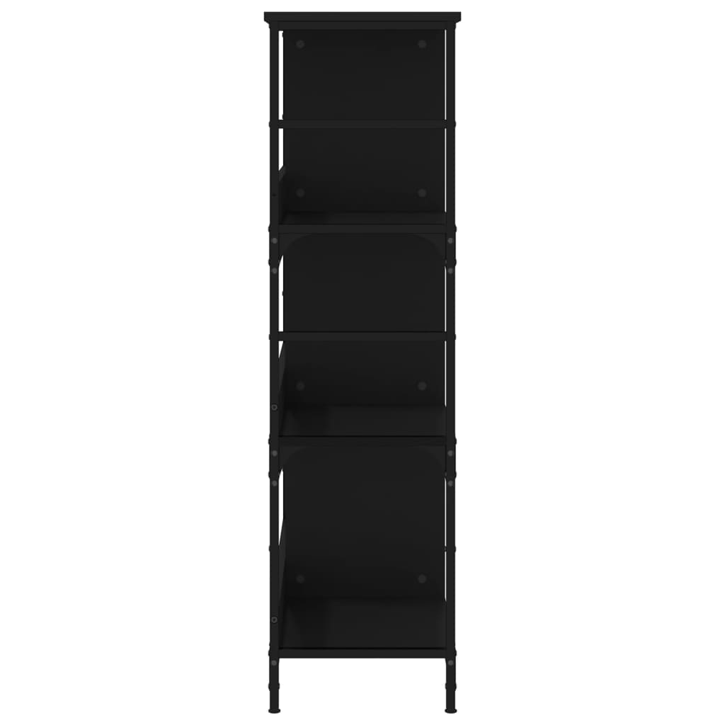 Bookshelf Black 78,5x33x117,5 cm Engineered Wood