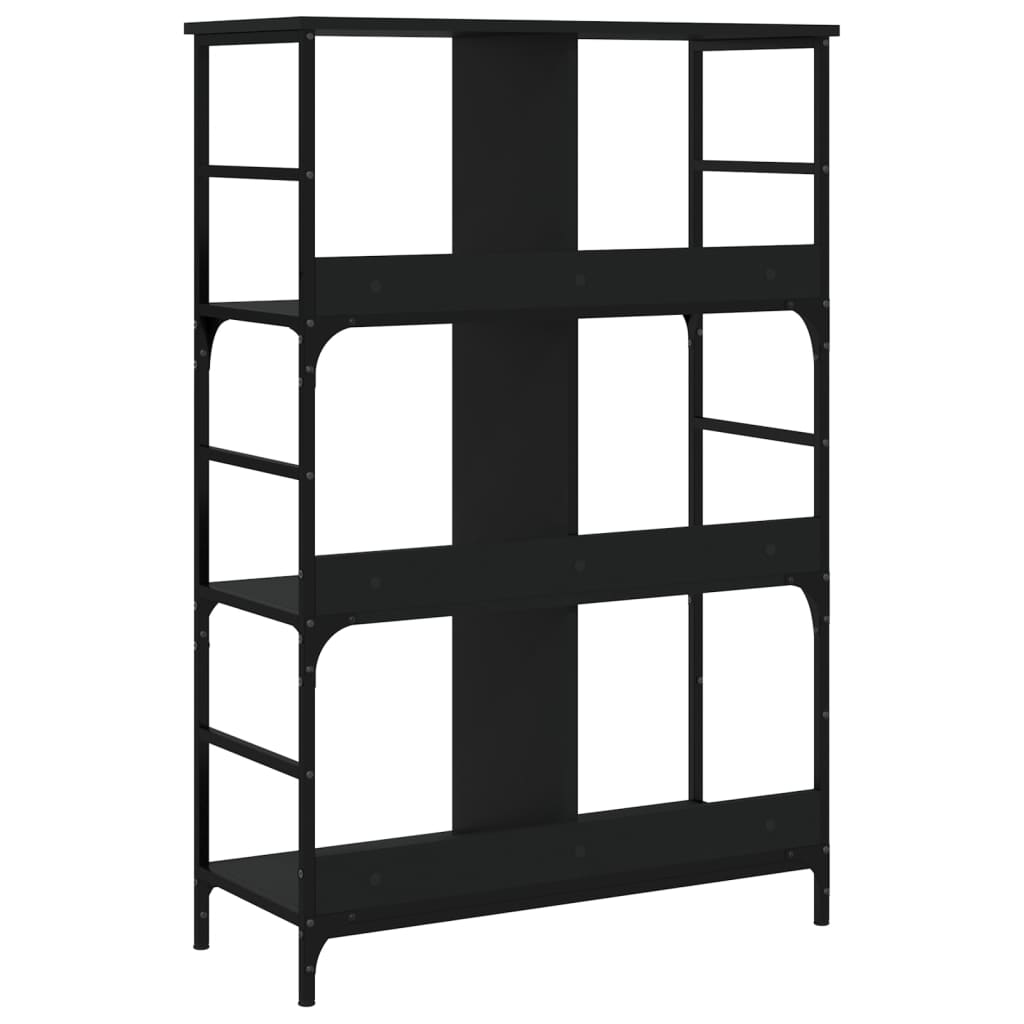 Bookshelf Black 78,5x33x117,5 cm Engineered Wood