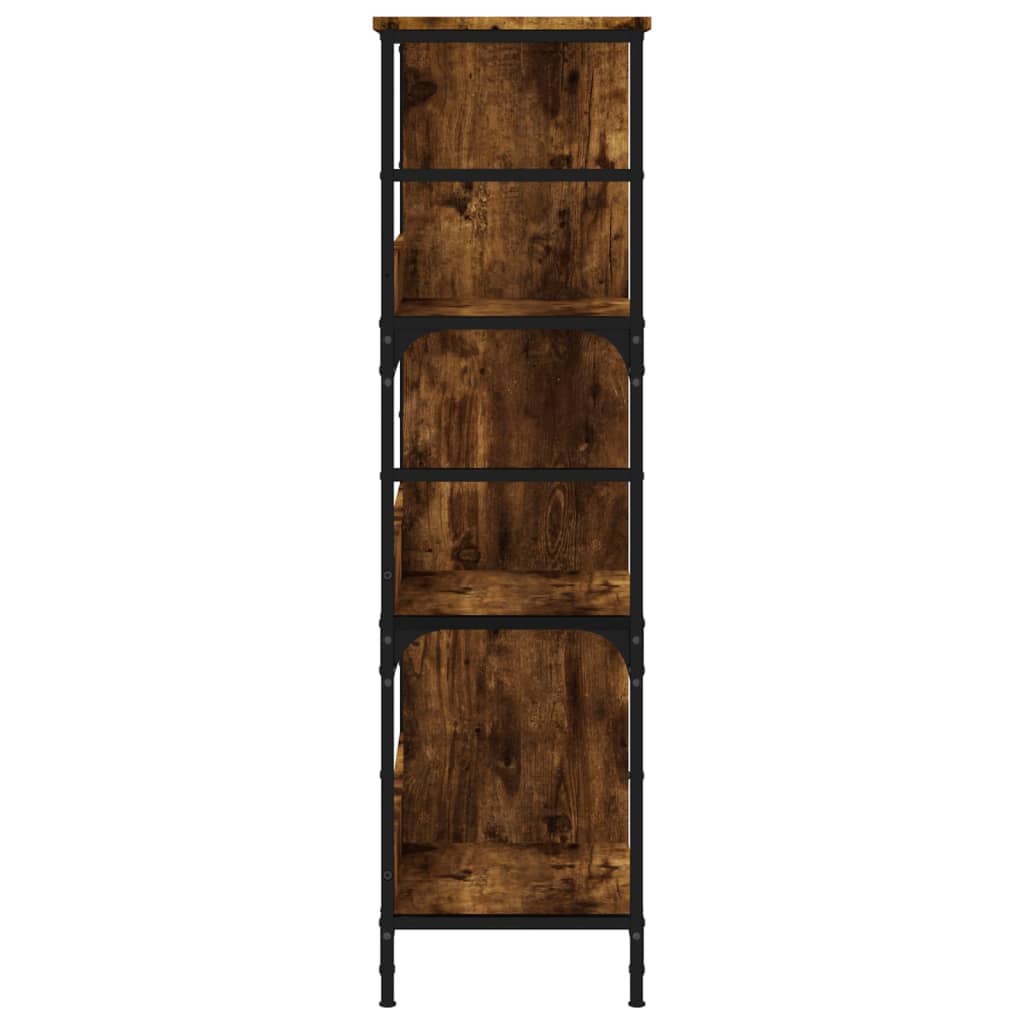 Bookshelf Smoked Oak 78,5x33x117,5 cm Engineered Wood