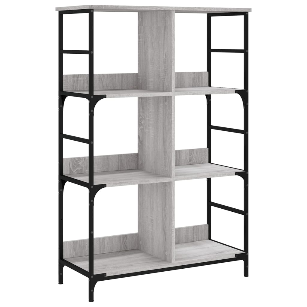 Bookshelf Grey Sonoma 78,5x33x117,5 cm Engineered Wood