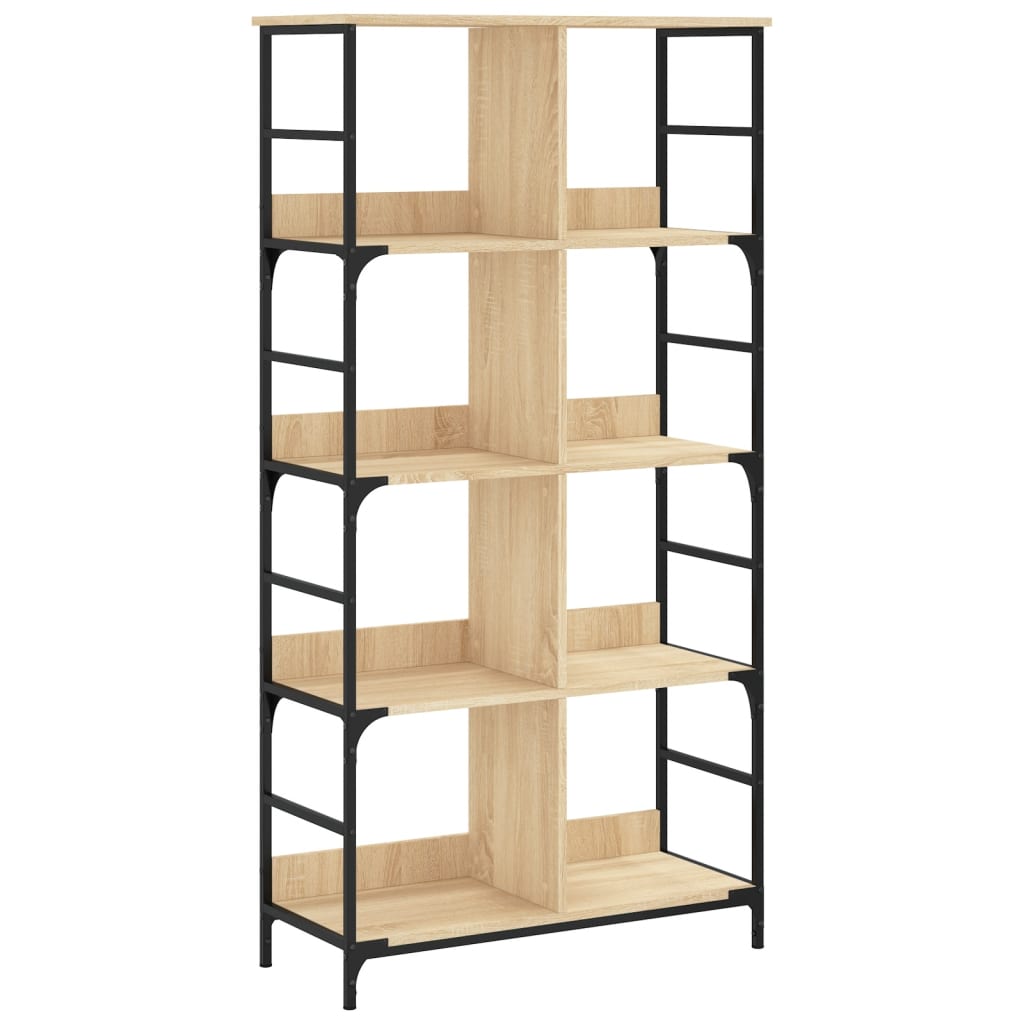 Bookshelf Sonoma Oak 78,5x33x153 cm Engineered Wood