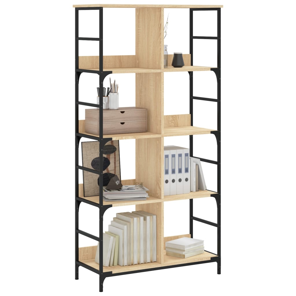Bookshelf Sonoma Oak 78,5x33x153 cm Engineered Wood