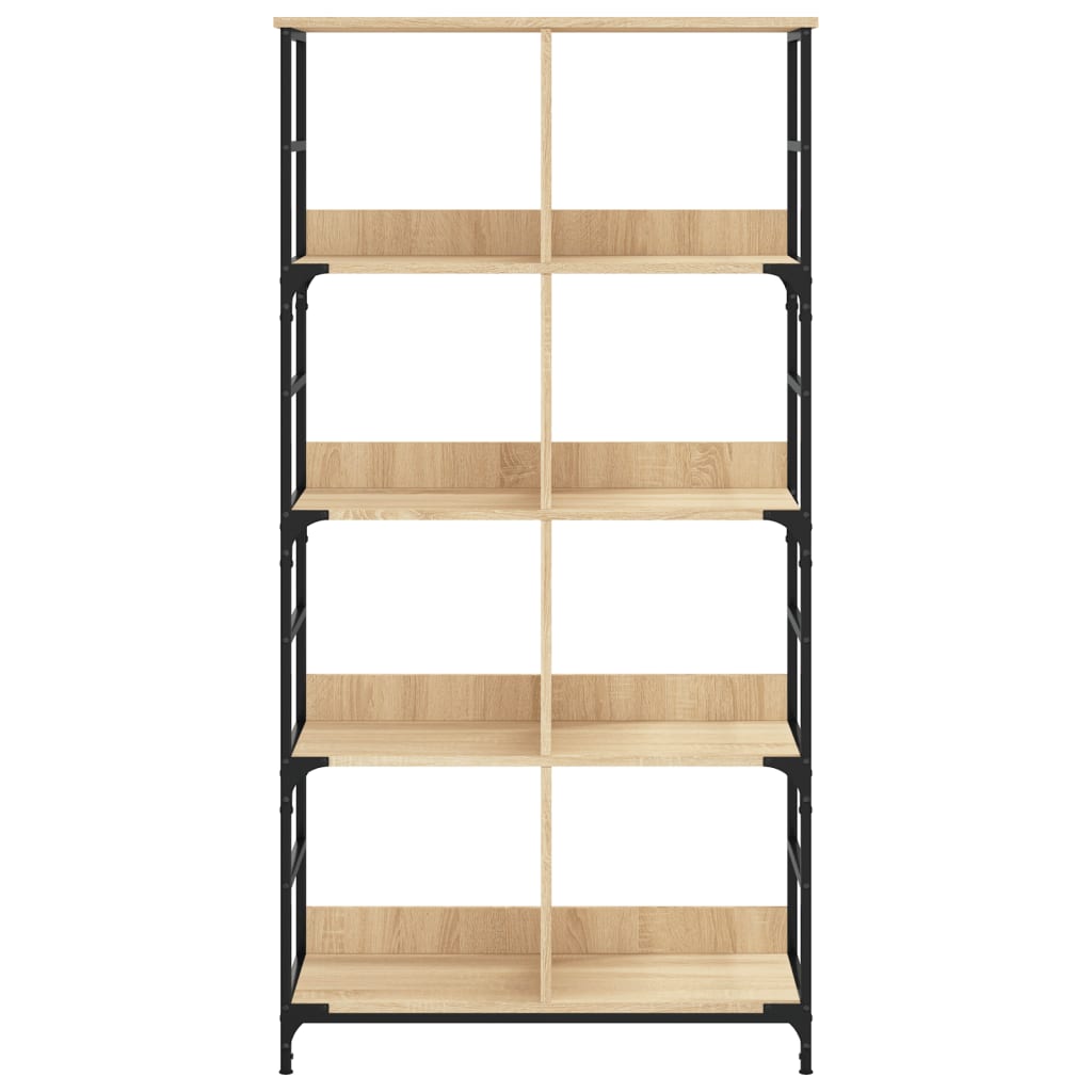 Bookshelf Sonoma Oak 78,5x33x153 cm Engineered Wood