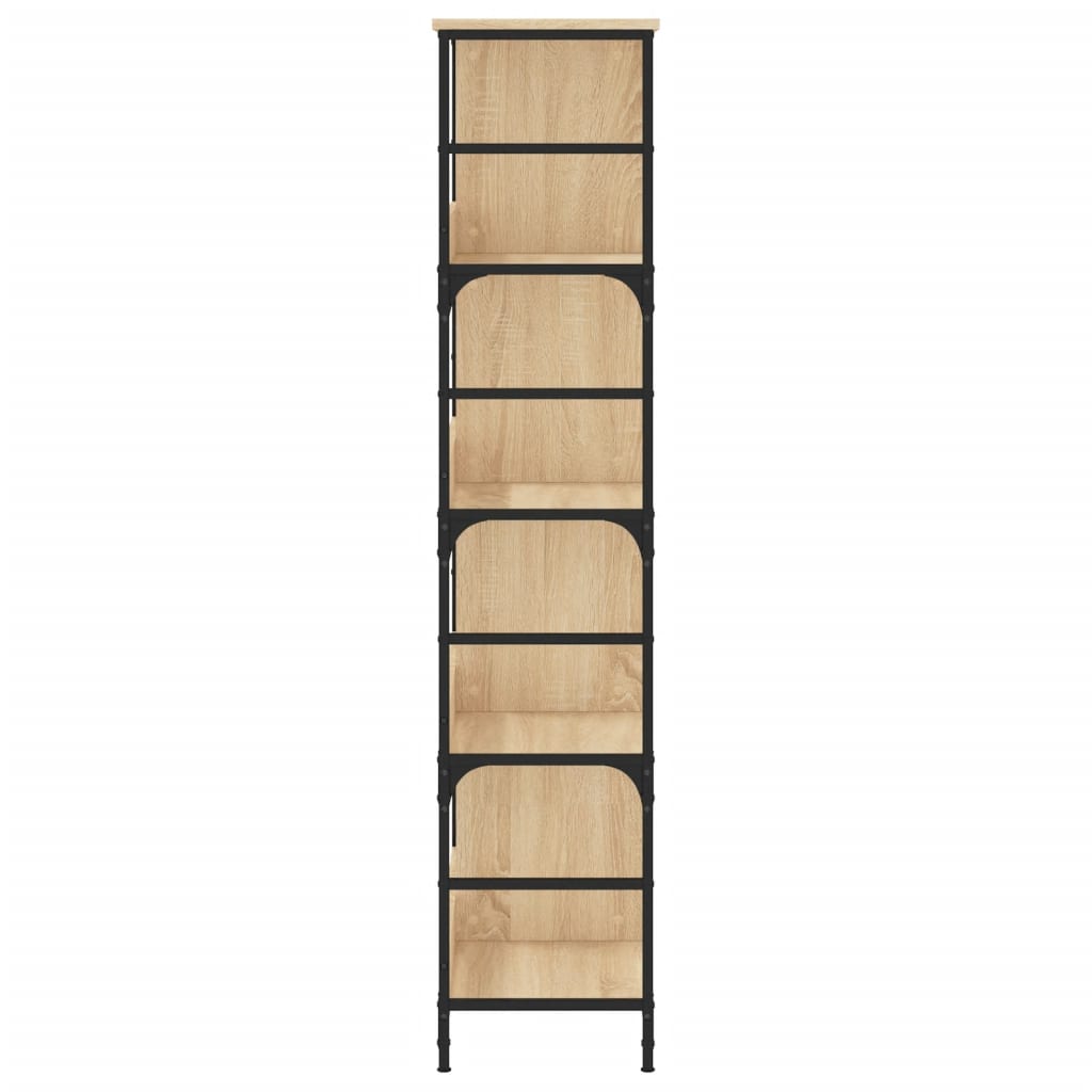 Bookshelf Sonoma Oak 78,5x33x153 cm Engineered Wood
