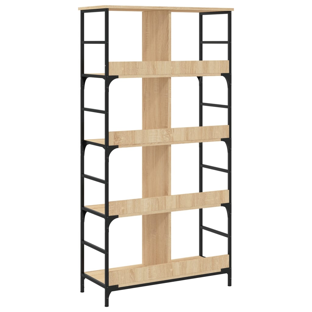 Bookshelf Sonoma Oak 78,5x33x153 cm Engineered Wood