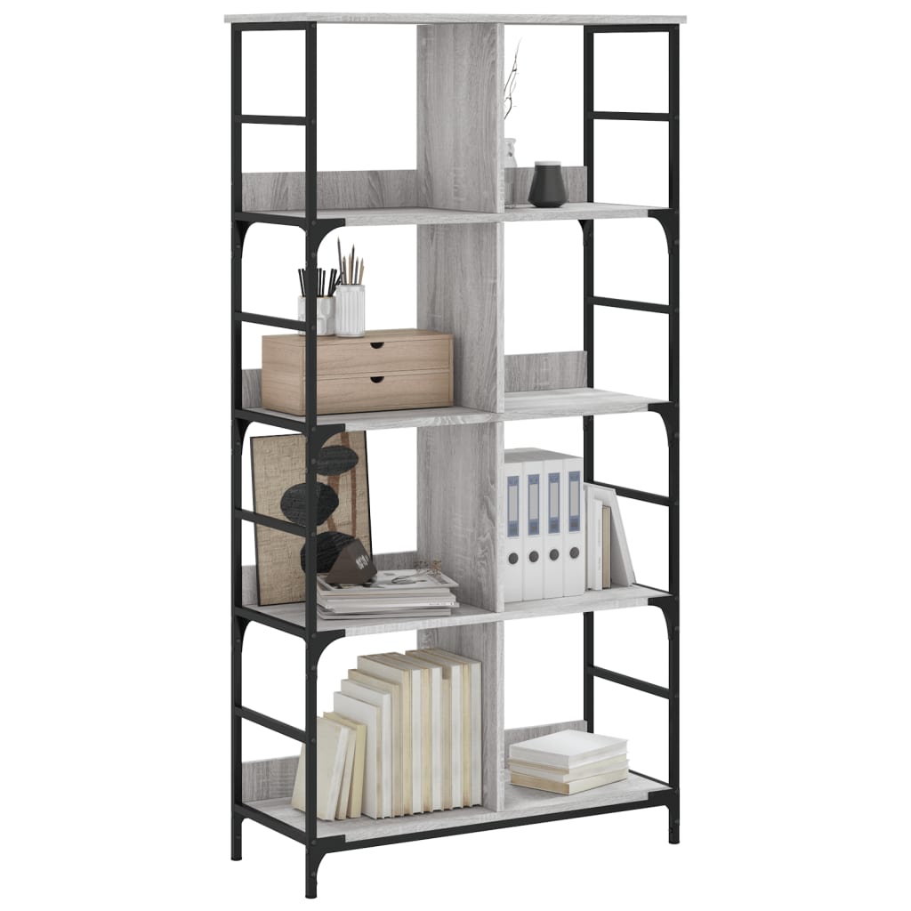 Bookshelf Grey Sonoma 78,5x33x153 cm Engineered Wood