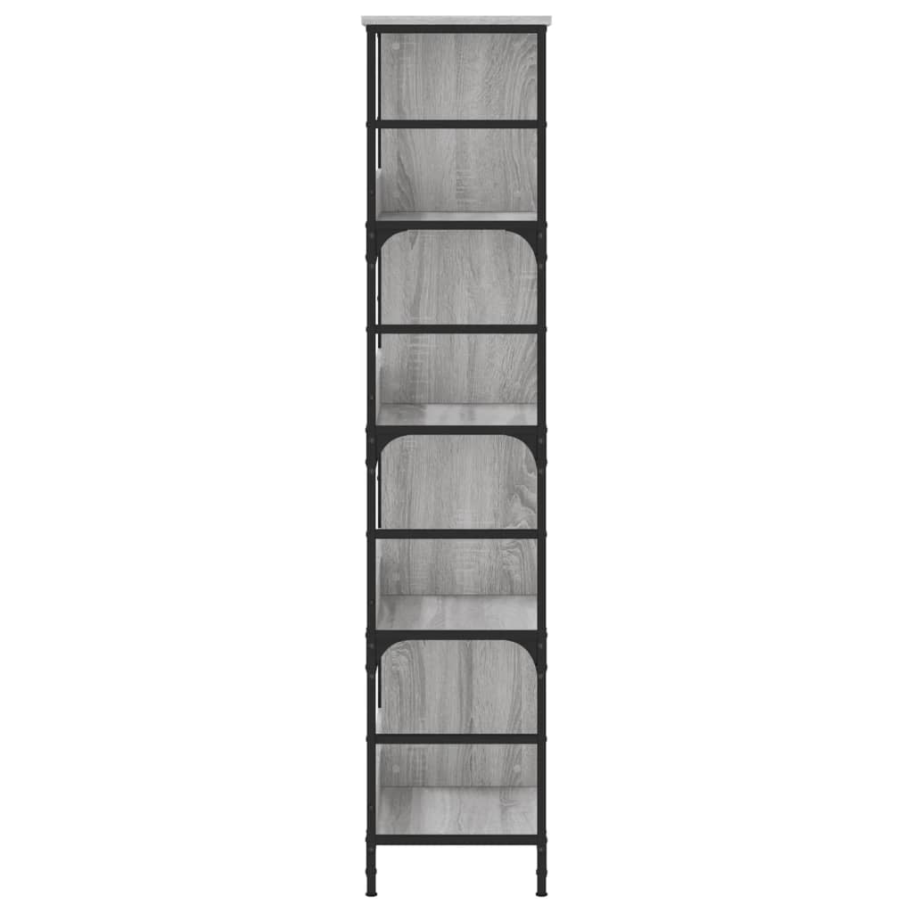Bookshelf Grey Sonoma 78,5x33x153 cm Engineered Wood