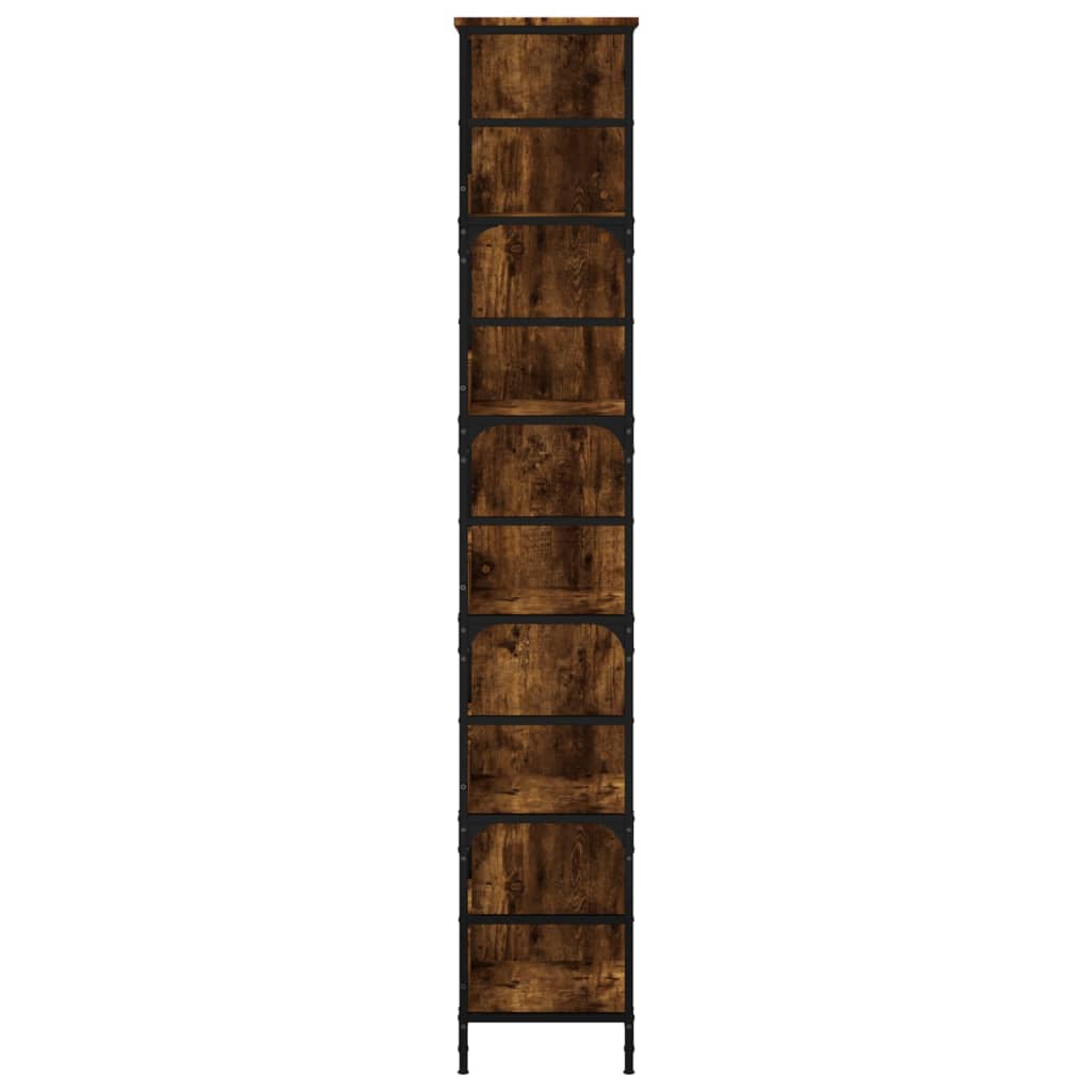 Bookshelf Smoked Oak 78,5x33x188,5 cm Engineered Wood