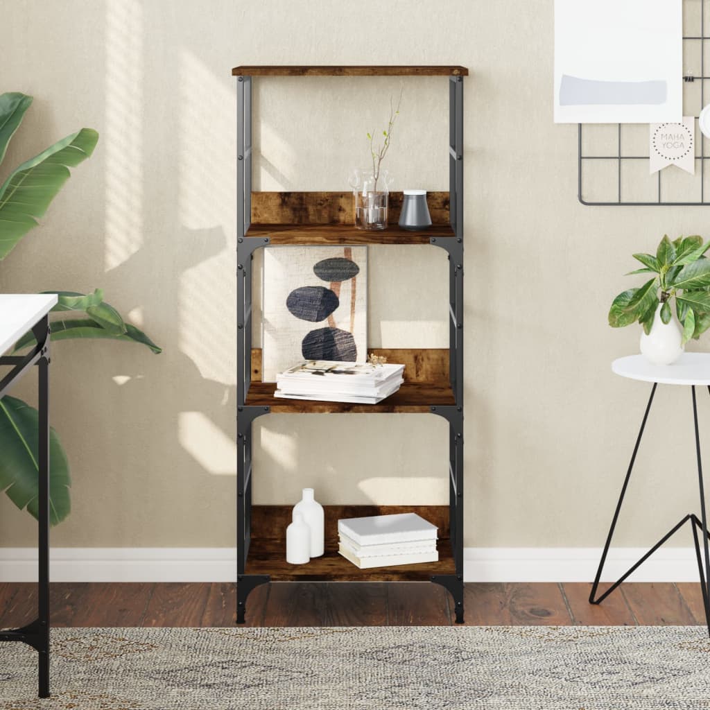 Bookshelf Smoked Oak 50x33x117,5 cm Engineered Wood