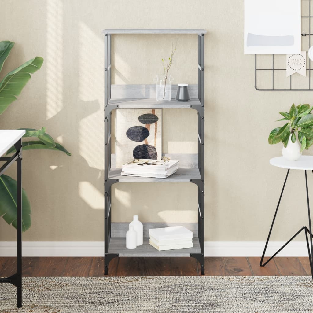 Bookshelf Grey Sonoma 50x33x117,5 cm Engineered Wood