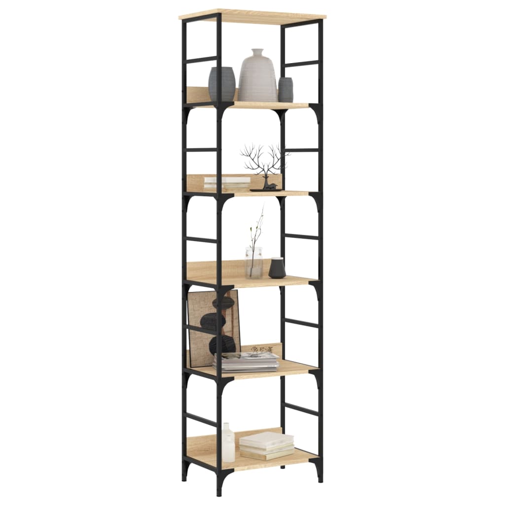 Bookshelf Sonoma Oak 50x33x188,5 cm Engineered Wood