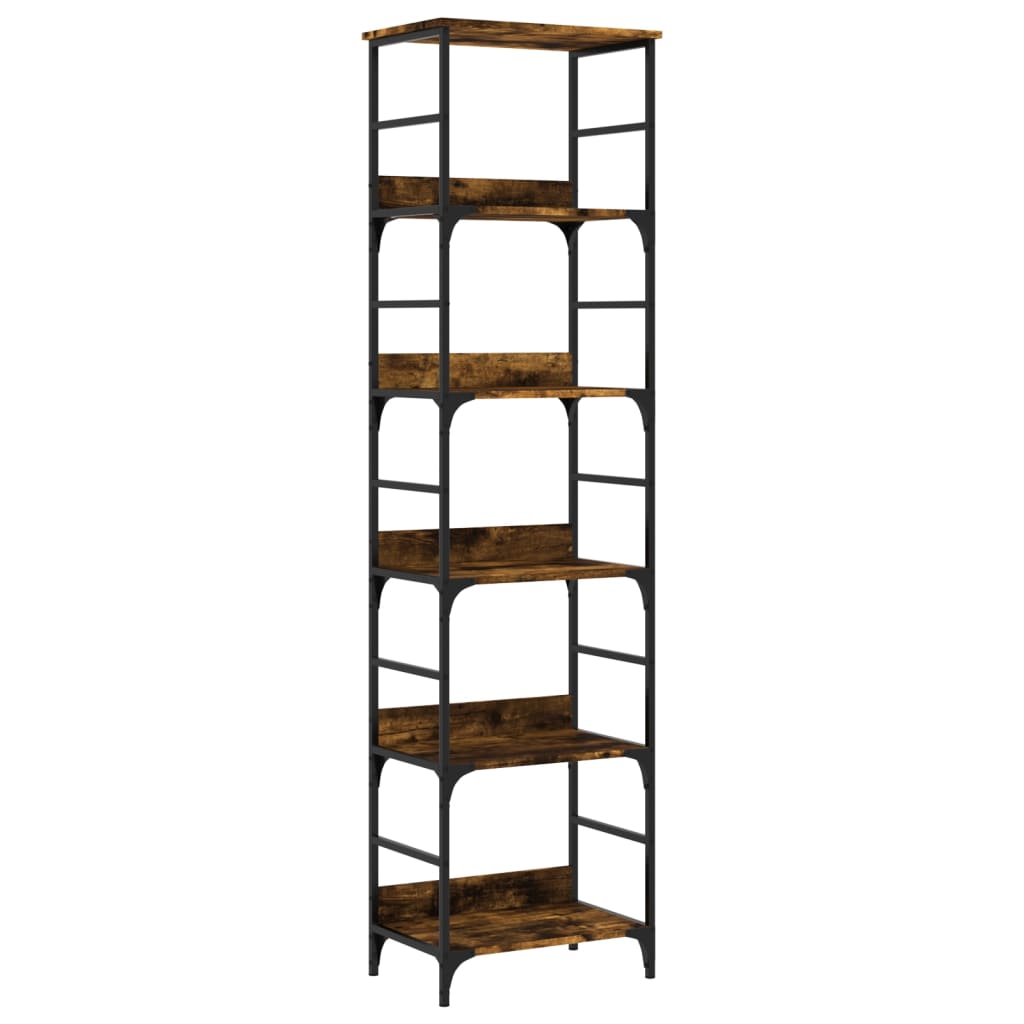 Bookshelf Smoked Oak 50x33x188.5 cm Engineered Wood