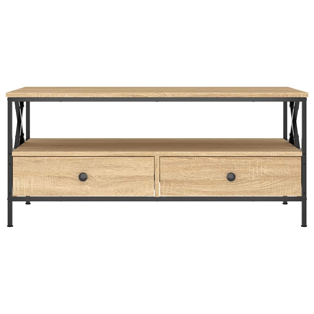 Coffee Table Sonoma Oak 100x51x45 cm Engineered Wood