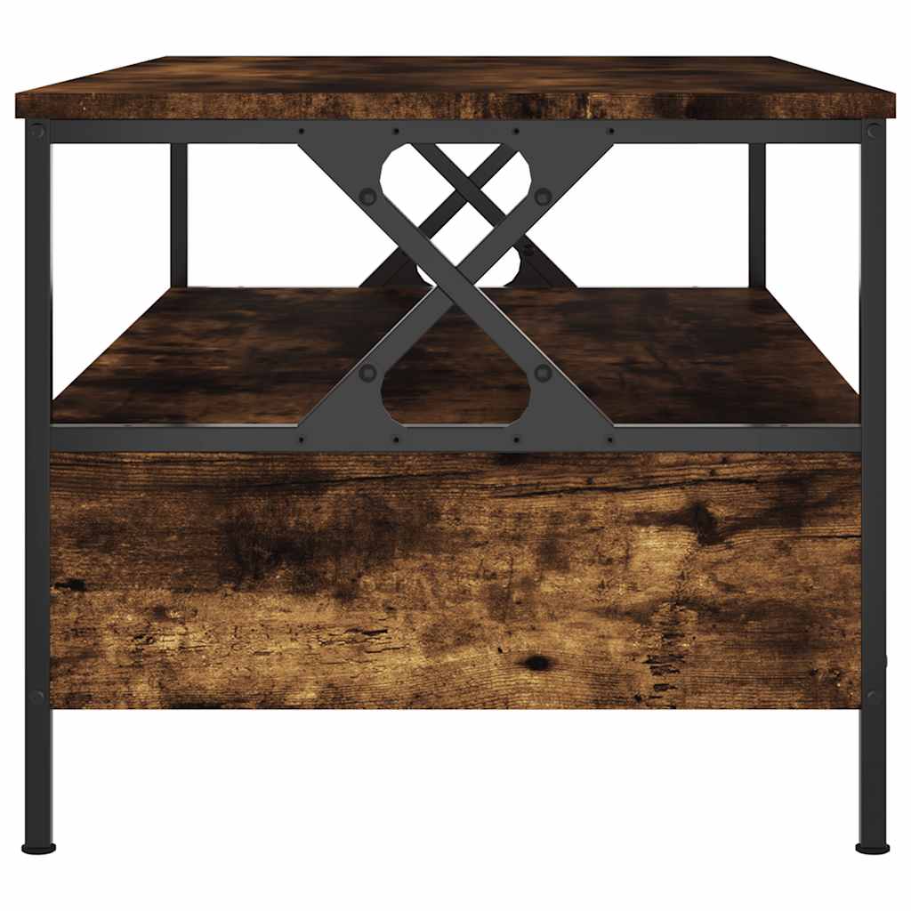 Coffee Table Smoked Oak 100x51x45 cm Engineered Wood