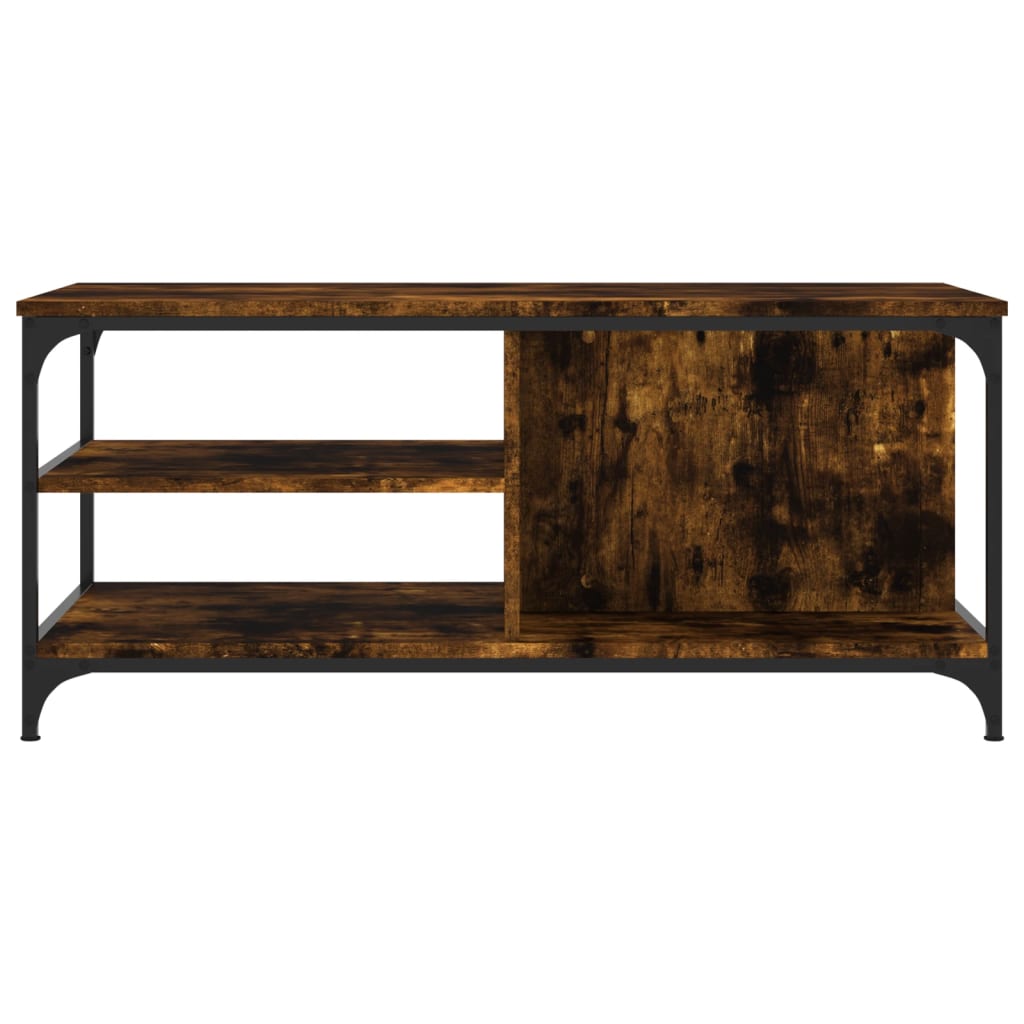 Coffee Table Smoked Oak 100x50x45 cm Engineered Wood