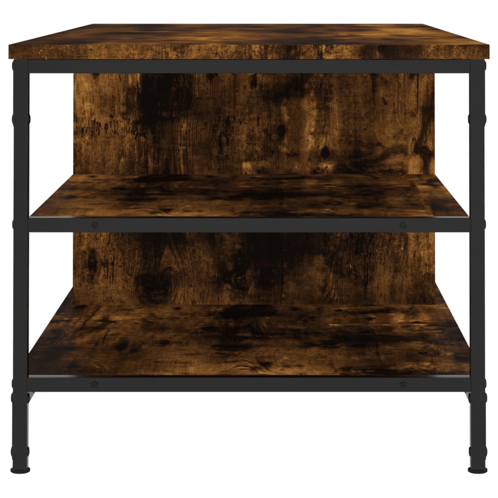 Coffee Table Smoked Oak 100x50x45 cm Engineered Wood