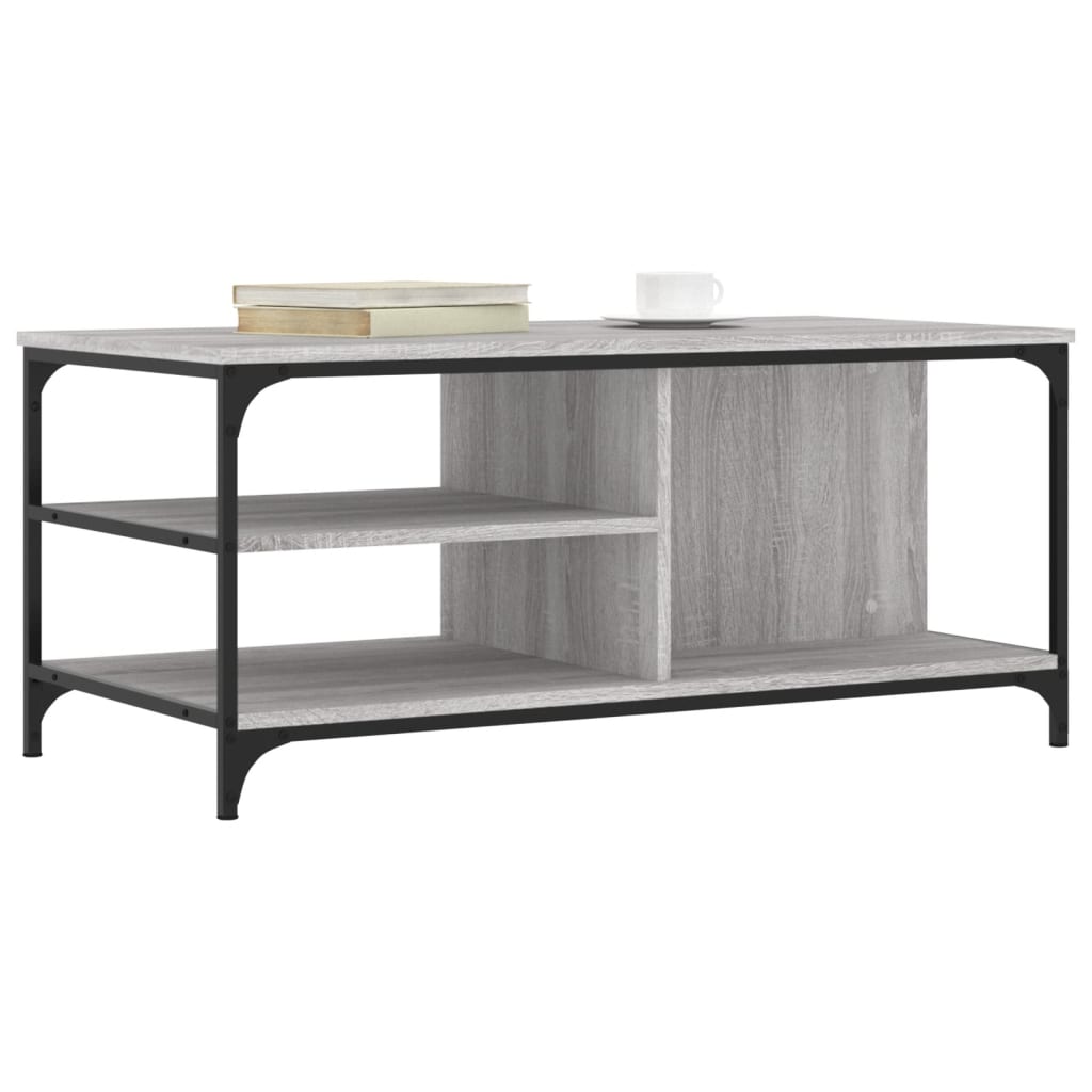 Coffee Table Grey Sonoma 100x50x45 cm Engineered Wood
