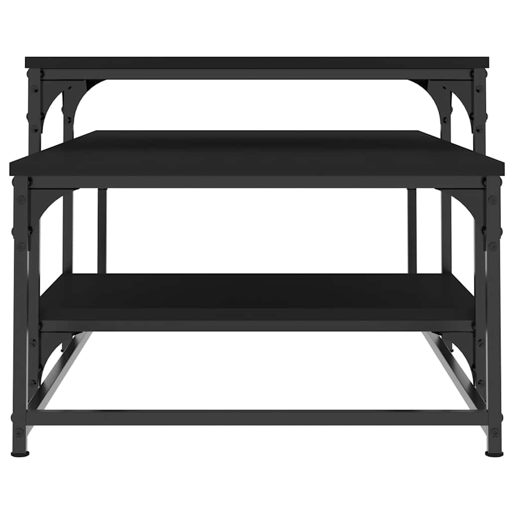 Coffee Table Black 102x60x45 cm Engineered Wood