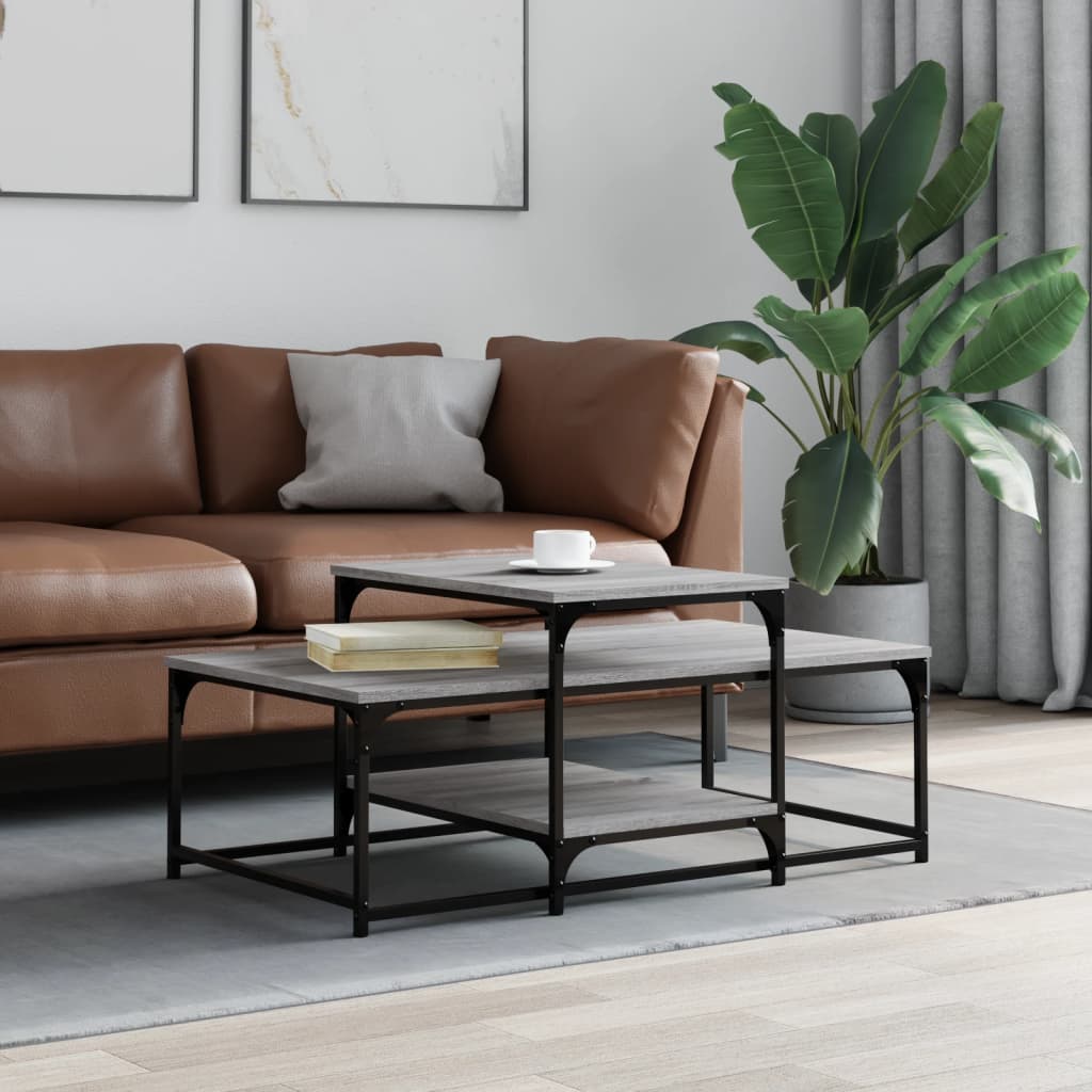 Coffee Table Grey Sonoma 102x60x45 cm Engineered Wood
