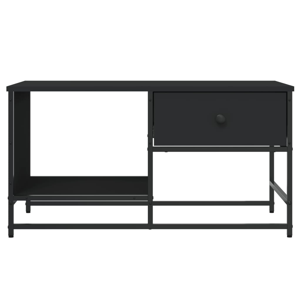 Coffee Table Black 85,5x51x45 cm Engineered Wood