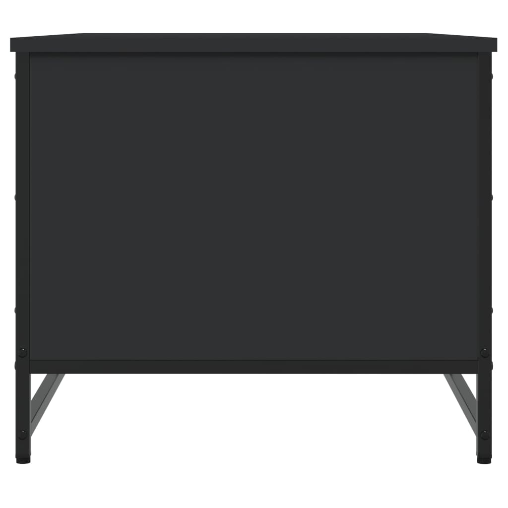 Coffee Table Black 85,5x51x45 cm Engineered Wood