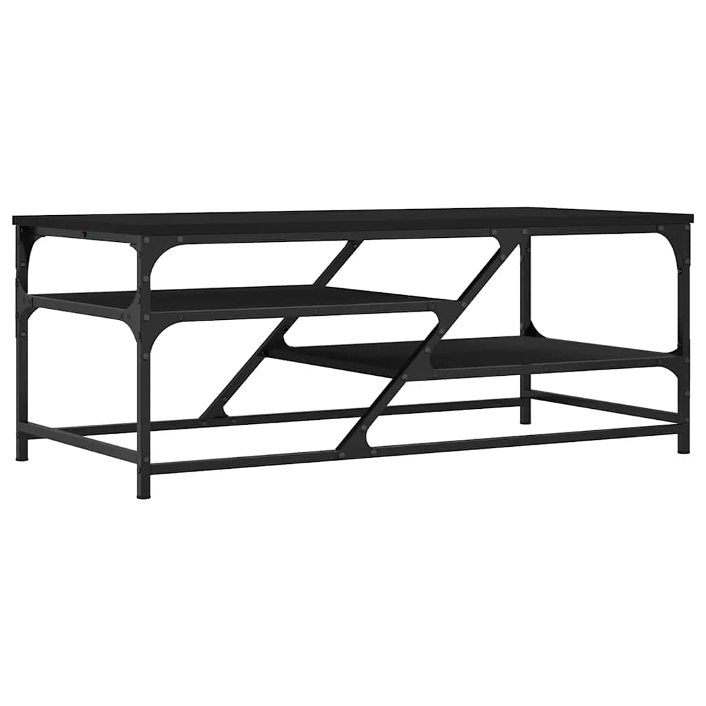 Coffee Table Black 100x49x40 cm Engineered Wood