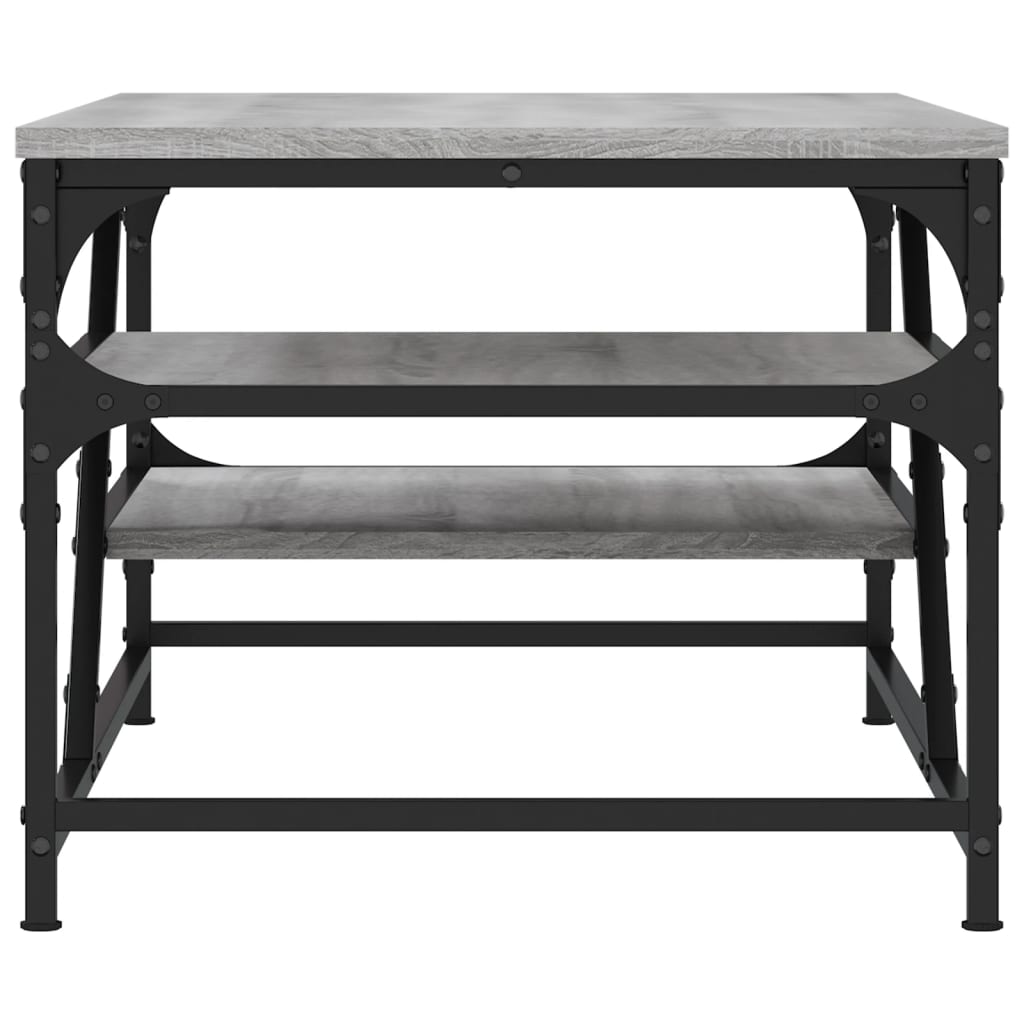 vidaXL Coffee Table Grey Sonoma 100x49x40 cm Engineered Wood