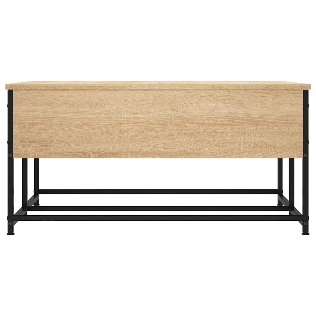 Coffee Table Sonoma Oak 80x80x40 cm Engineered Wood