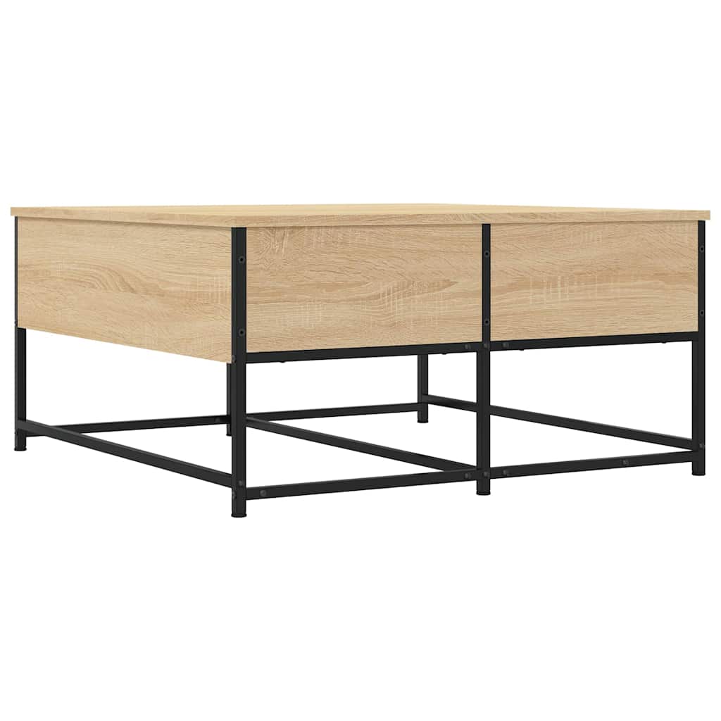 Coffee Table Sonoma Oak 80x80x40 cm Engineered Wood