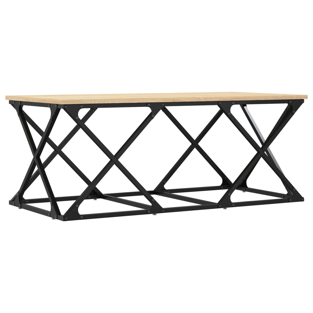 Coffee Table Sonoma Oak 100x49x40 cm Engineered Wood