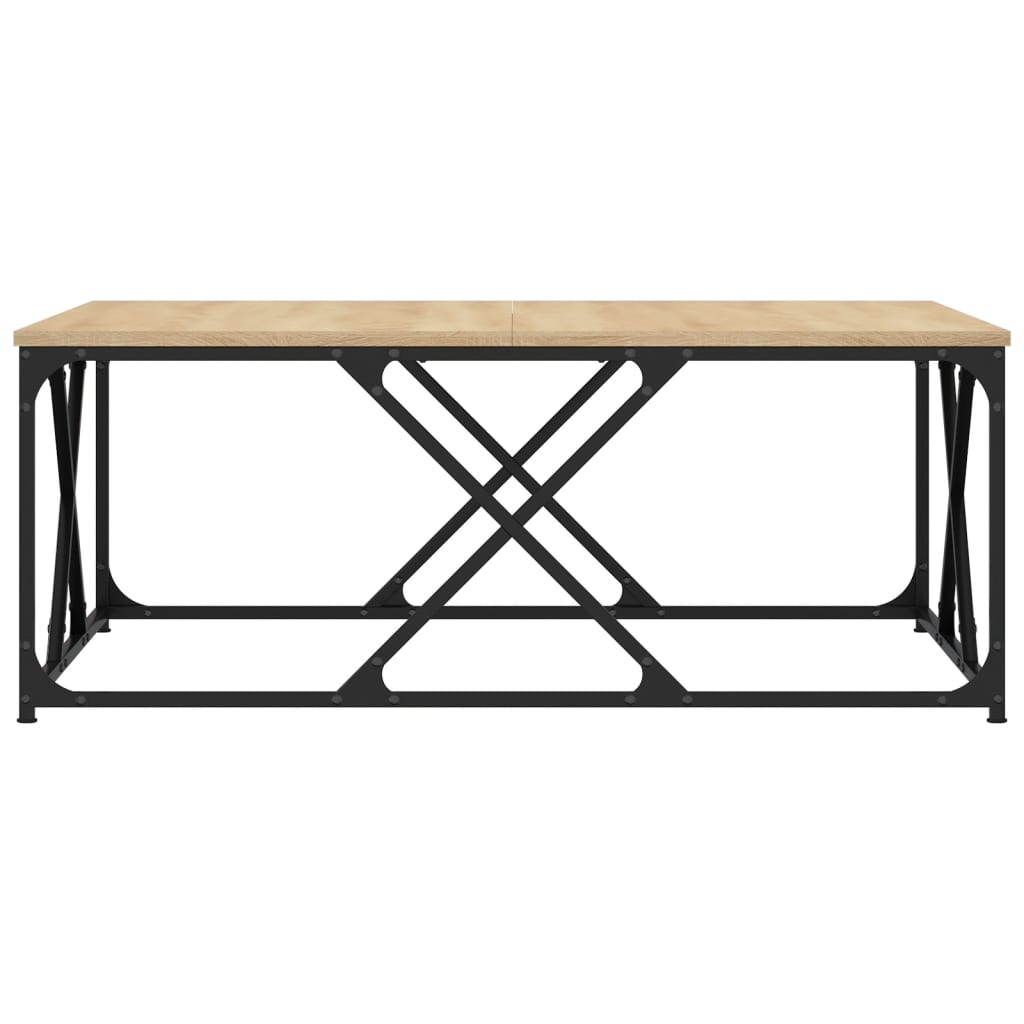 Coffee Table Sonoma Oak 100x100x40 cm Engineered Wood