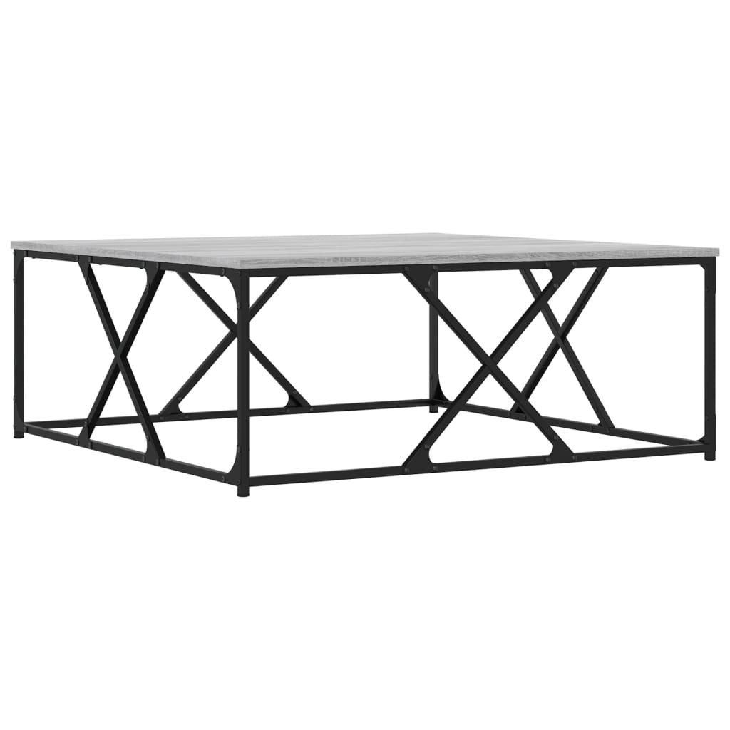 Coffee Table Grey Sonoma 100x100x40 cm Engineered Wood