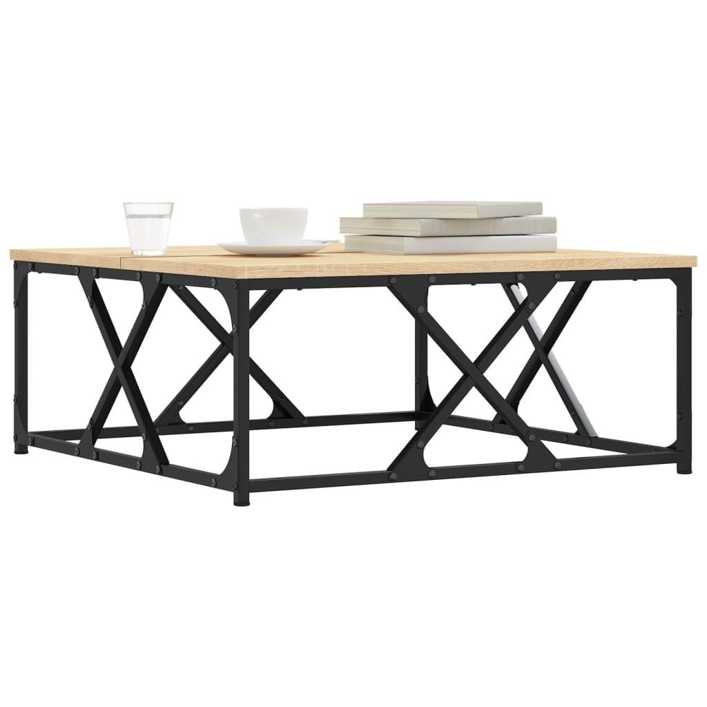 Coffee Table Sonoma Oak 70x70x30 cm Engineered Wood
