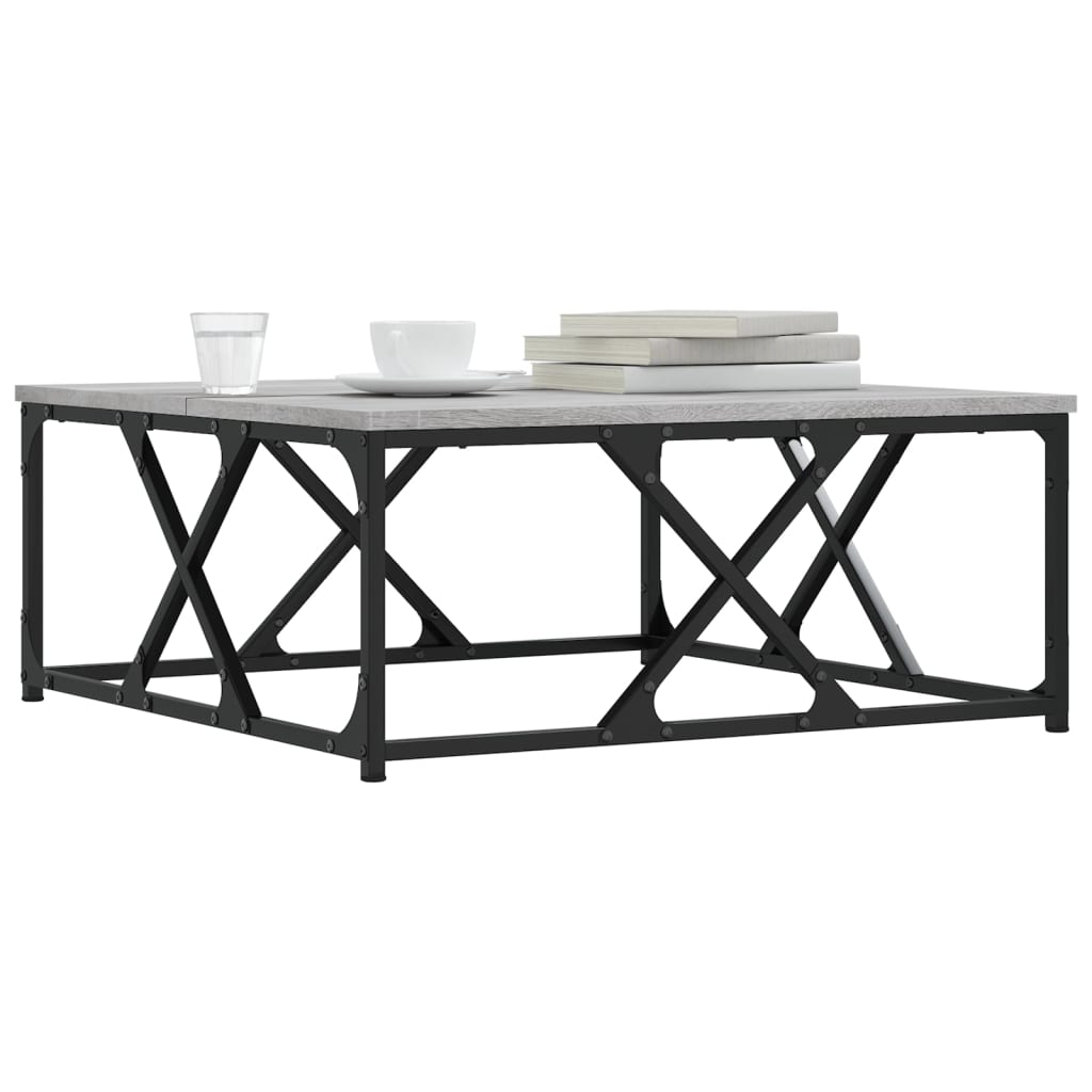 Coffee Table Grey Sonoma 70x70x30 cm Engineered Wood
