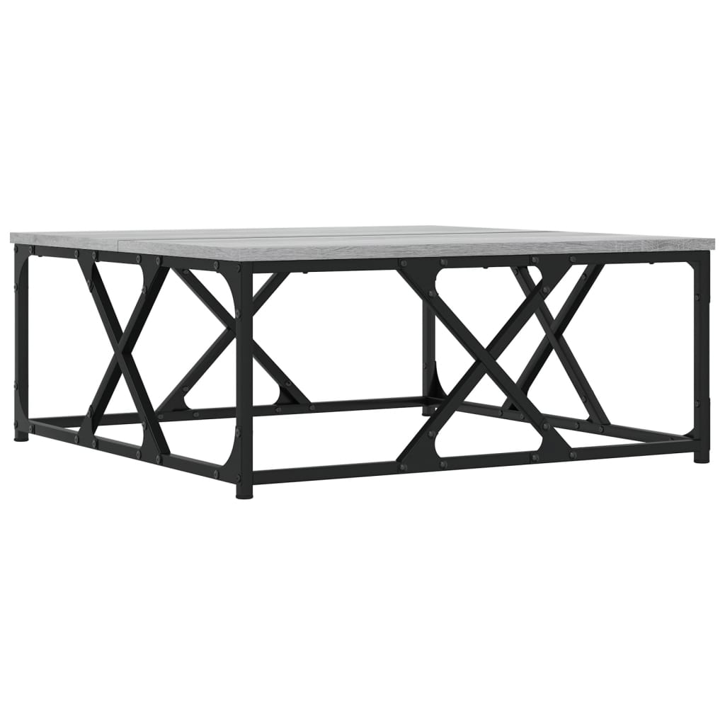 Coffee Table Grey Sonoma 70x70x30 cm Engineered Wood