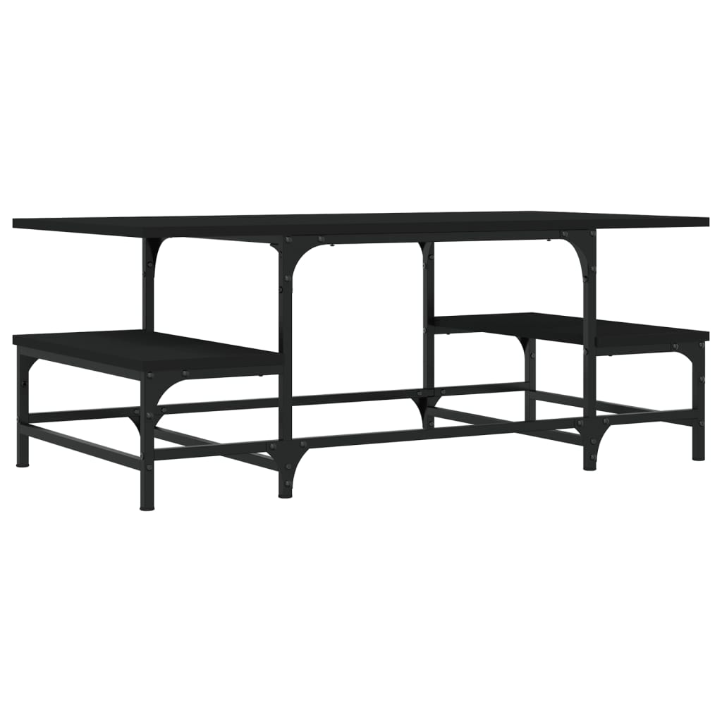 Coffee Table Black 100x50,5x40 cm Engineered Wood