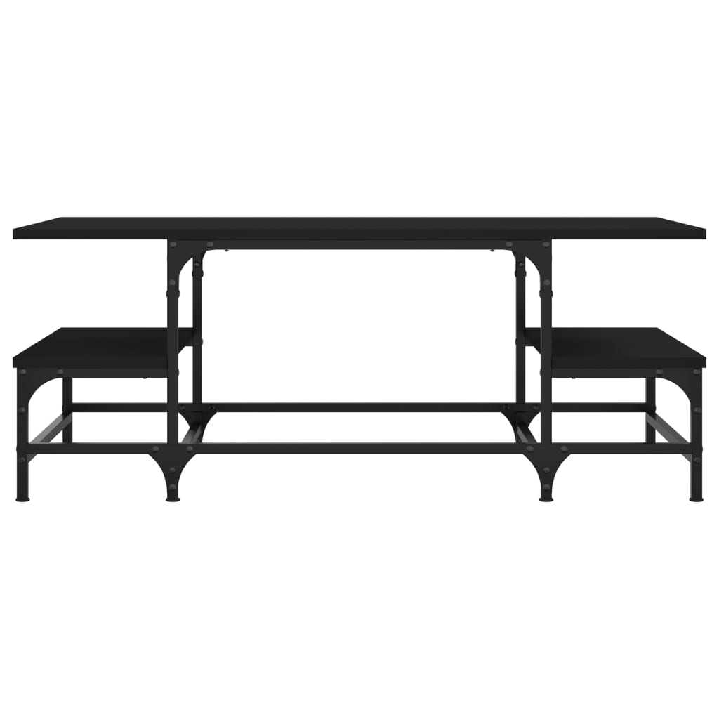Coffee Table Black 100x50,5x40 cm Engineered Wood