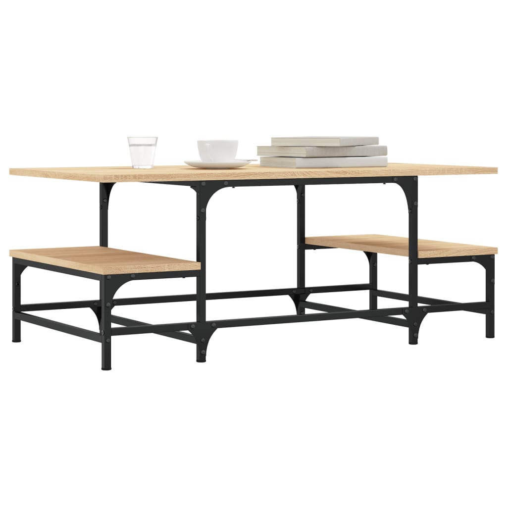 Coffee Table Sonoma Oak 100x50,5x40 cm Engineered Wood