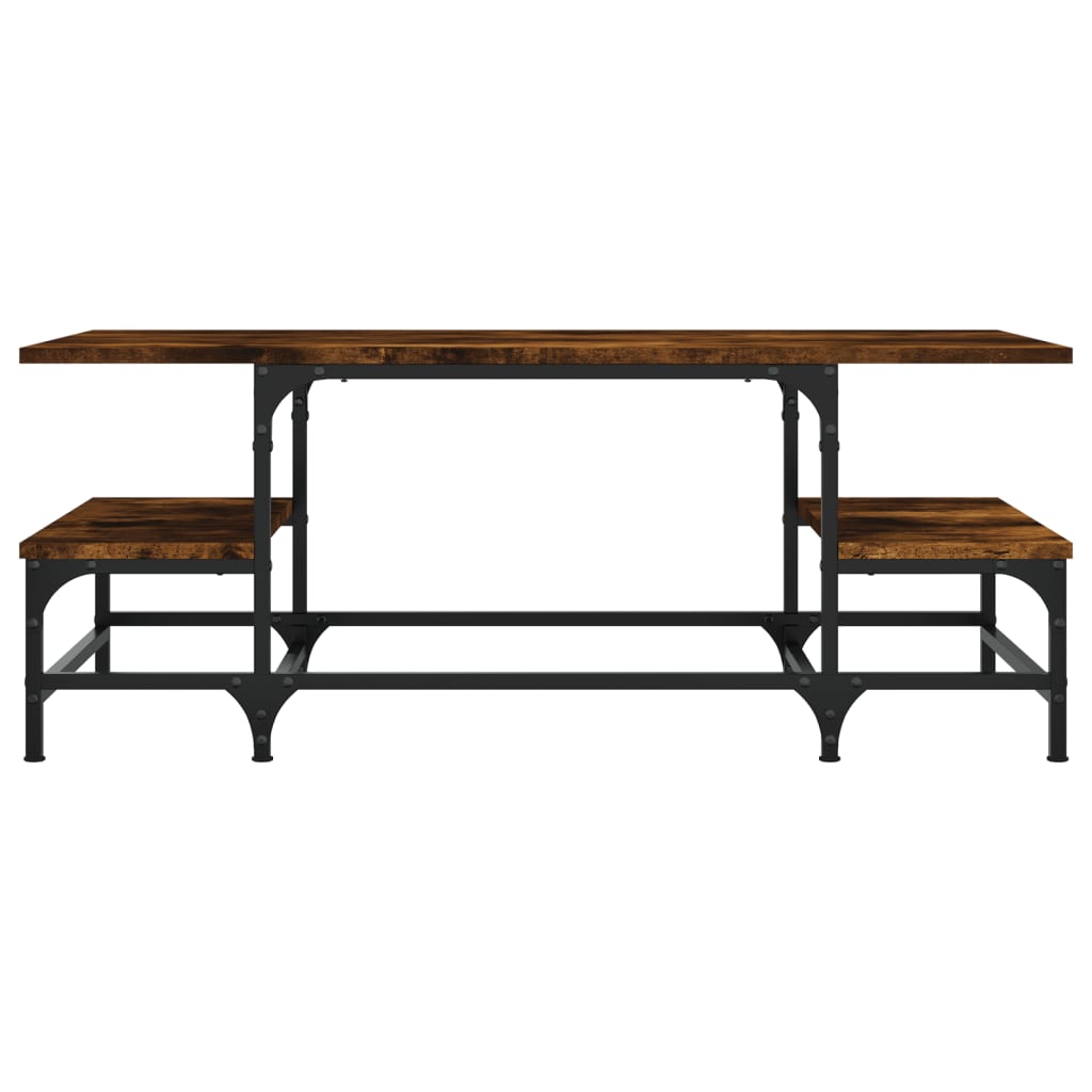 Coffee Table Smoked Oak 100x50,5x40 cm Engineered Wood
