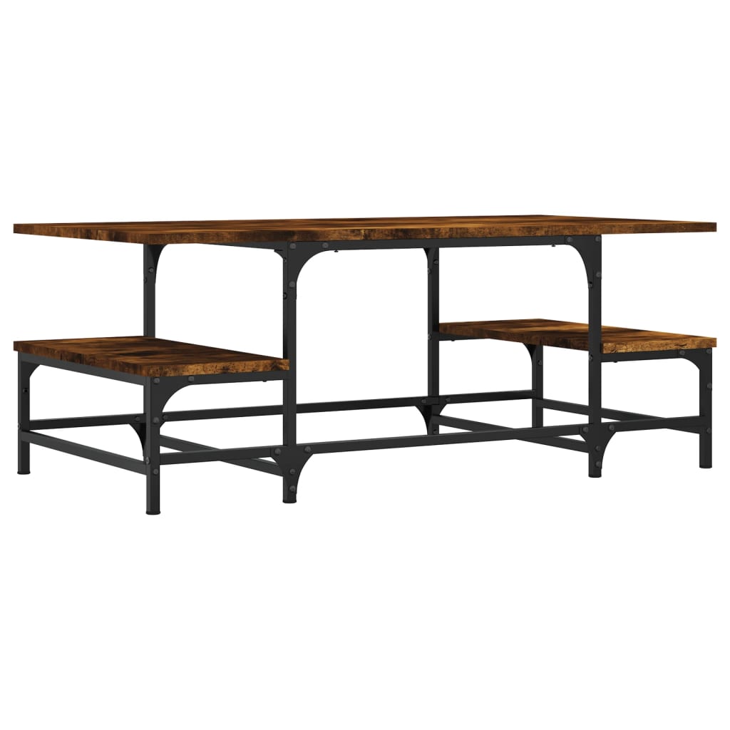 Coffee Table Smoked Oak 100x50,5x40 cm Engineered Wood