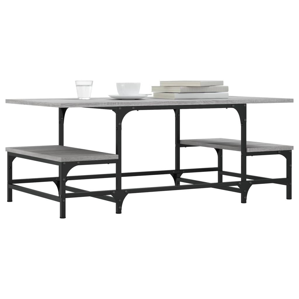 Coffee Table Grey Sonoma 100x50,5x40 cm Engineered Wood
