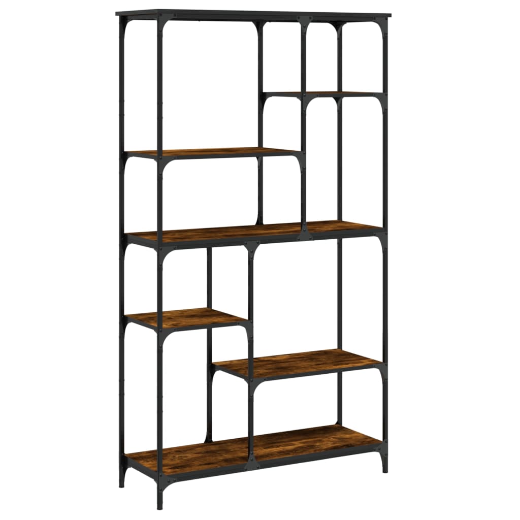 Bookshelf 10-Tier 99 x 35.5 x 176 cm Smoked Oak