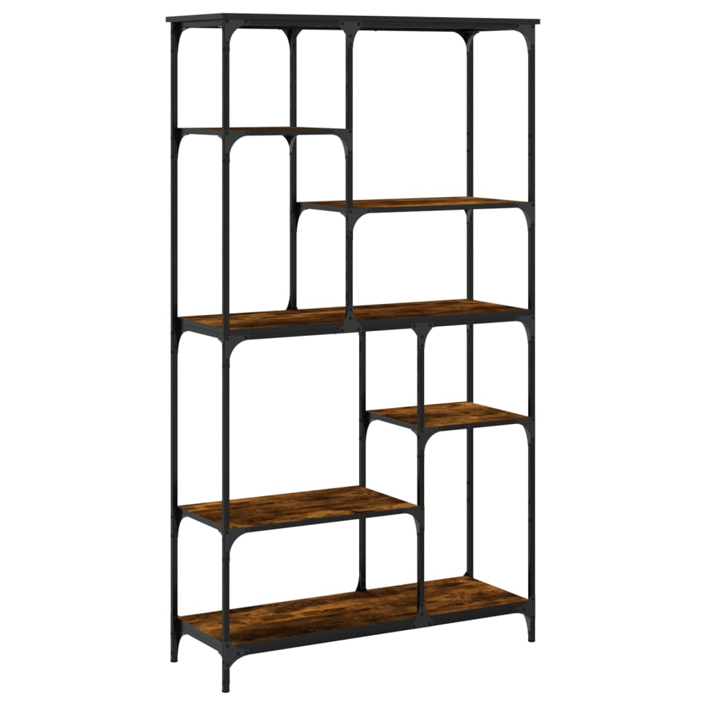 Bookshelf 10-Tier 99 x 35.5 x 176 cm Smoked Oak