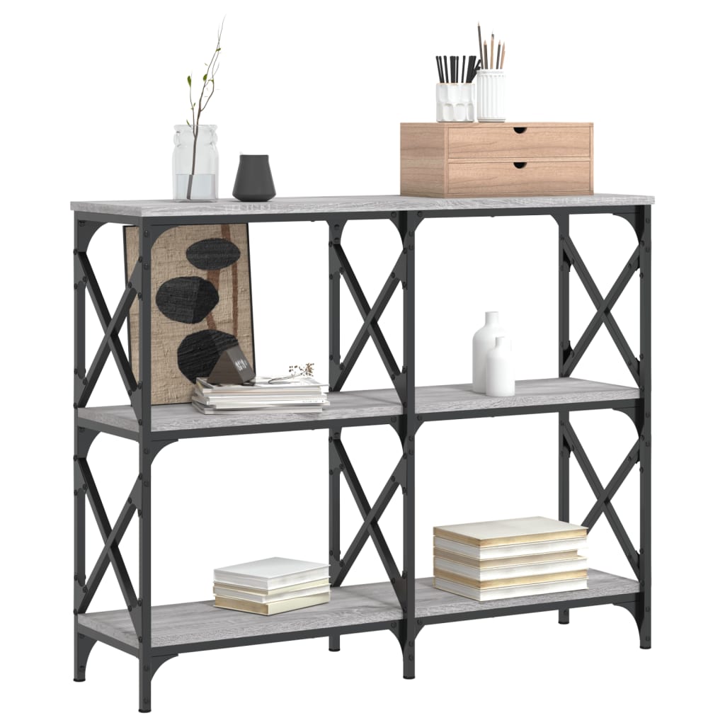 Console Table Grey Sonoma 100x28x80,5 cm Engineered Wood